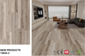 15042-3 weathered greige floor board sample and matching room effect