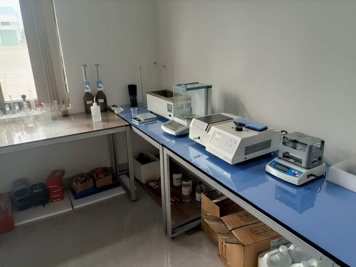 Quality control laboratory at Invictus Manufacturing
