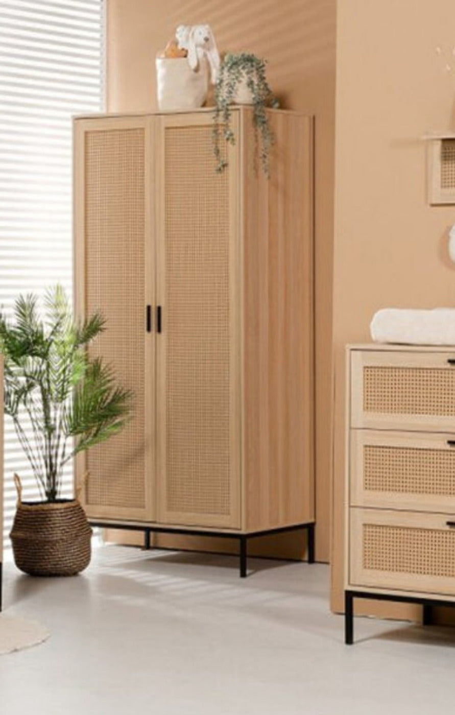 Honey Rattan Growing Room wardrobe