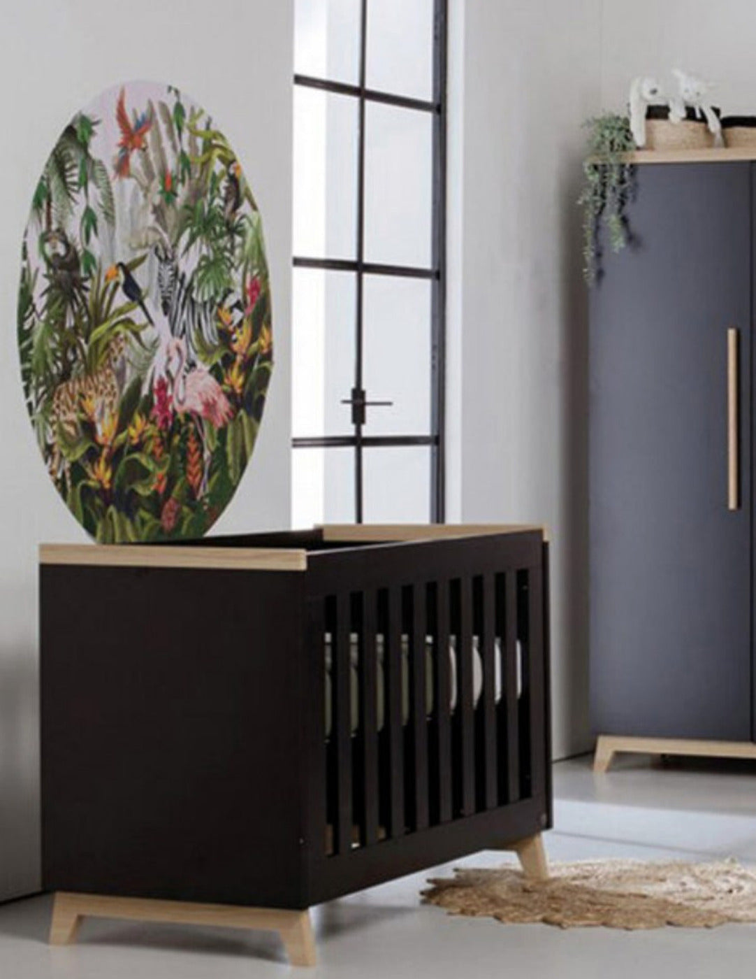 Midnight Walnut Growing Room 1.3 m and 1.4 m crib
