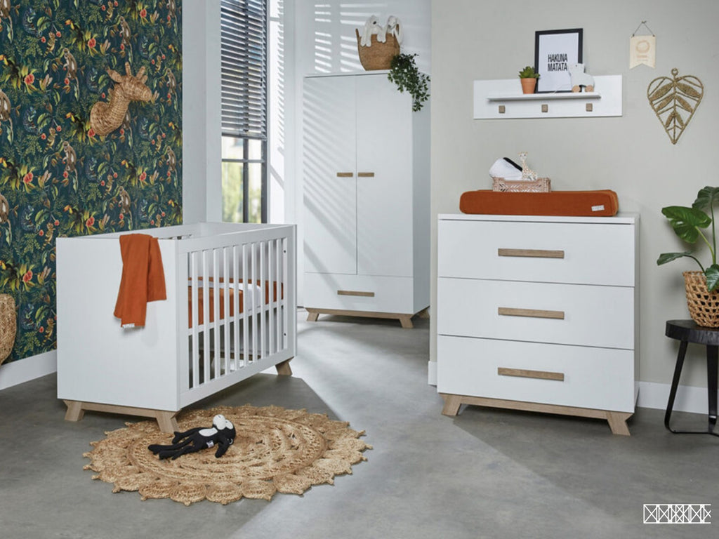 Woodland White Growing Room complete three-piece children's room set